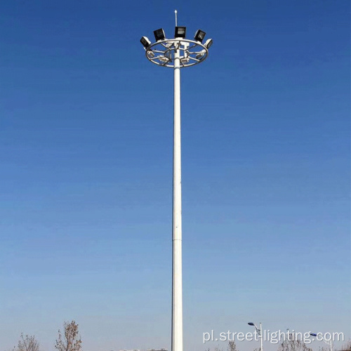 Wielokątny słup oświetlenia masztu o wysokości 25 m